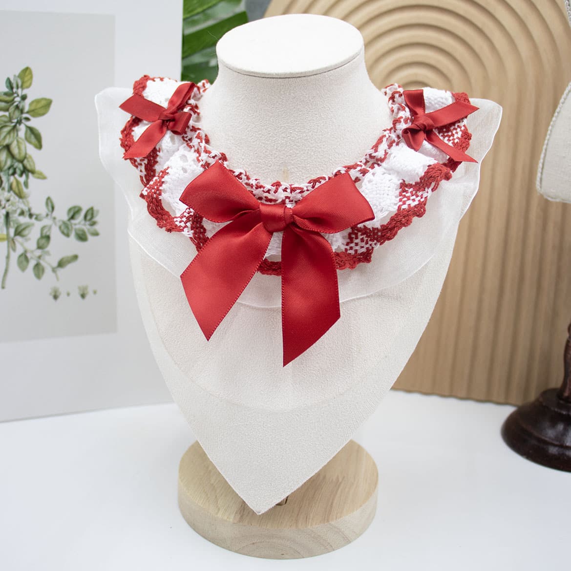Big Bow Lace Scarf