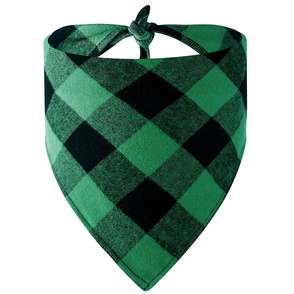 Christmas Check Bandana, Green Check · Classic