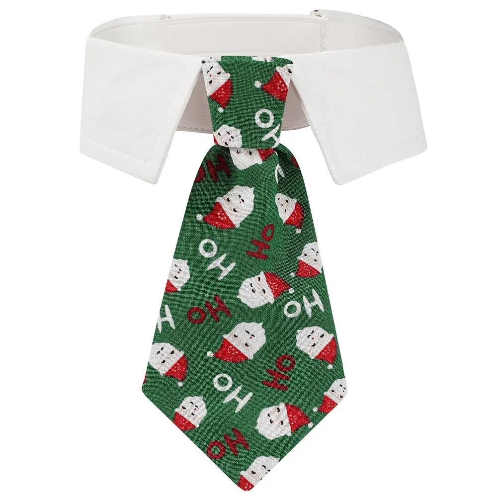 Christmas Collar Tie for Dogs & Cats — HoHo Green, M
