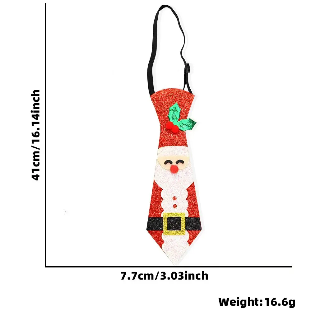 Glitter Christmas Tie, Santa
