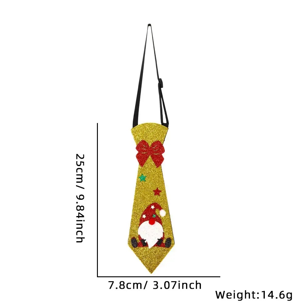 Mini Glitter Christmas Tie, Gnome