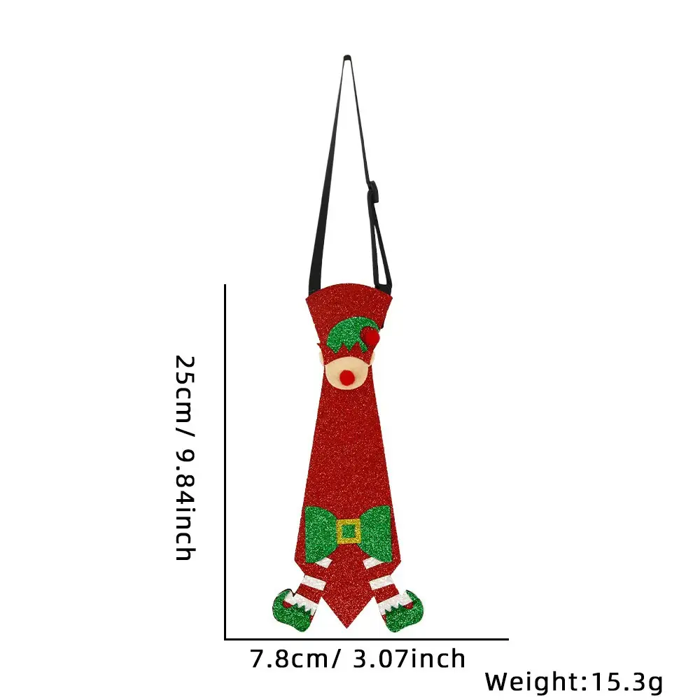 Mini Glitter Christmas Tie, Elf Legs