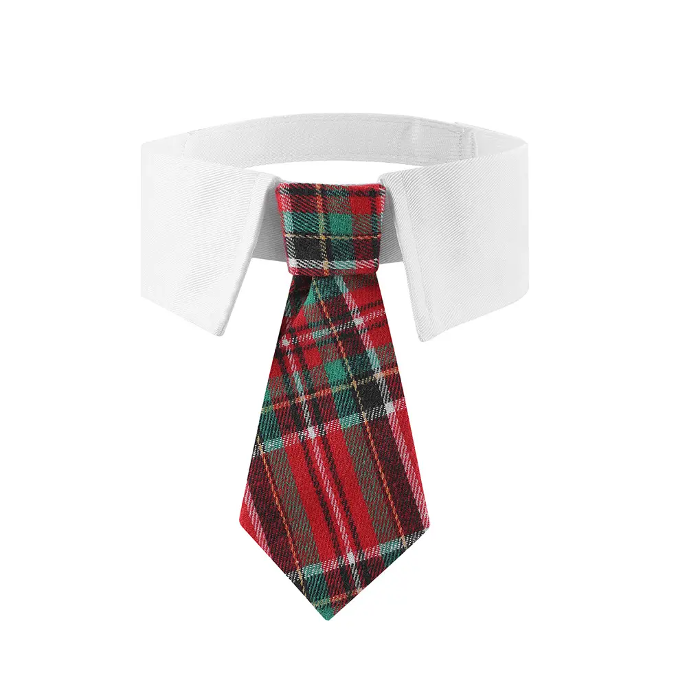 Christmas Collar Tie for Dogs & Cats — Classic Tartan, M