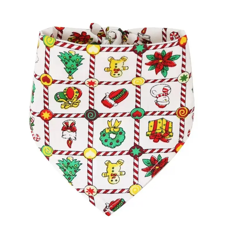 Holly Jolly Bandana for Dogs & Cats — Gift Check, L