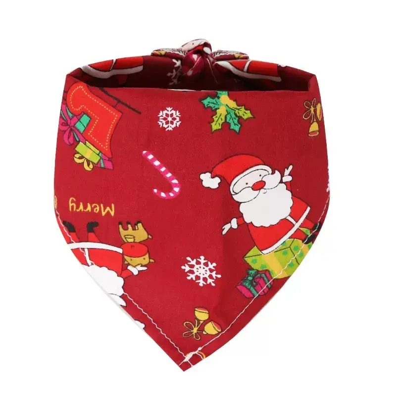 Holly Jolly Bandana for Dogs & Cats — Wine Santa, L