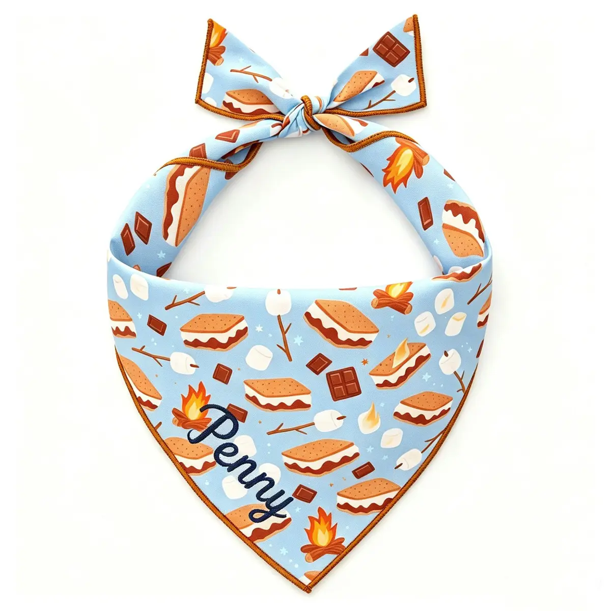 Sunny Day Bandana for Dogs & Cats — S'mores, L