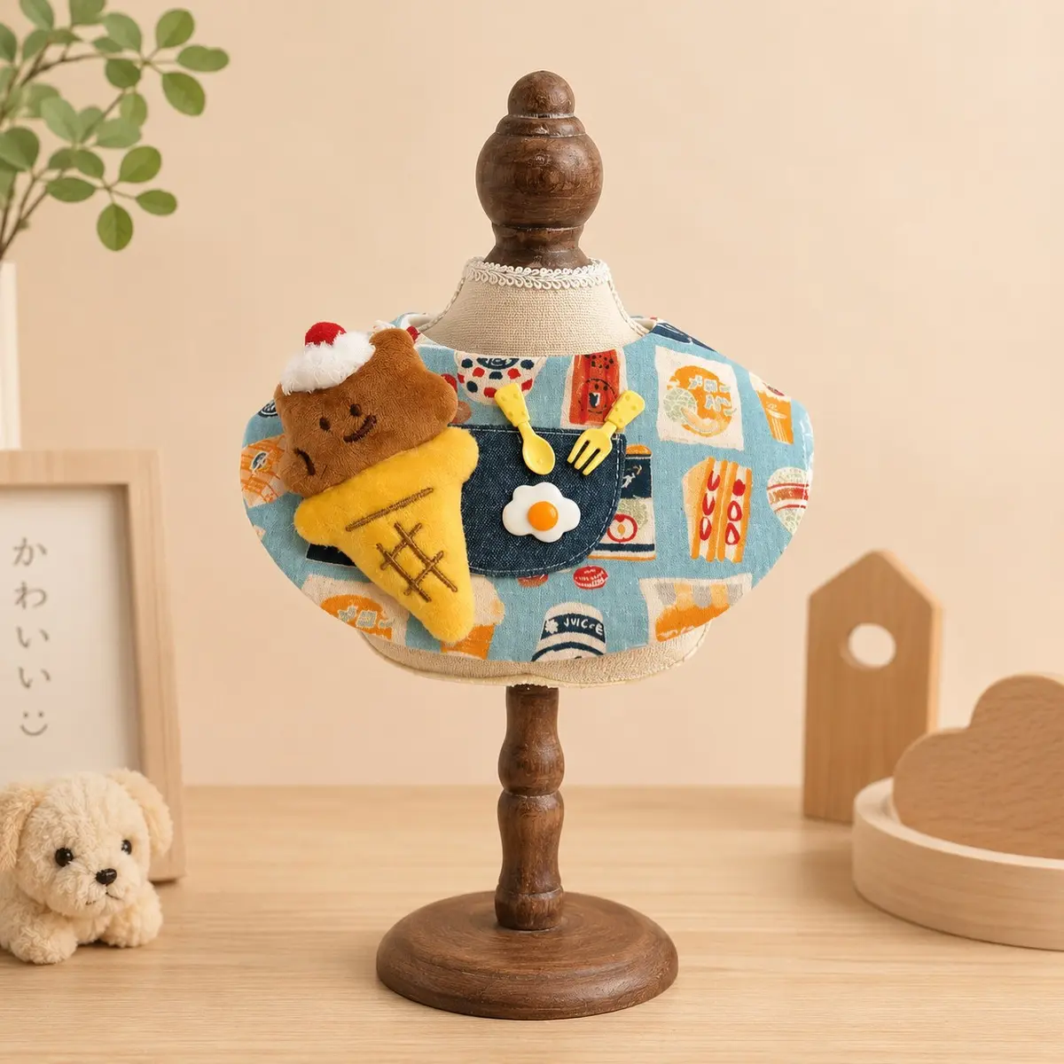 Pocket Picnic Bib, Sky Blue