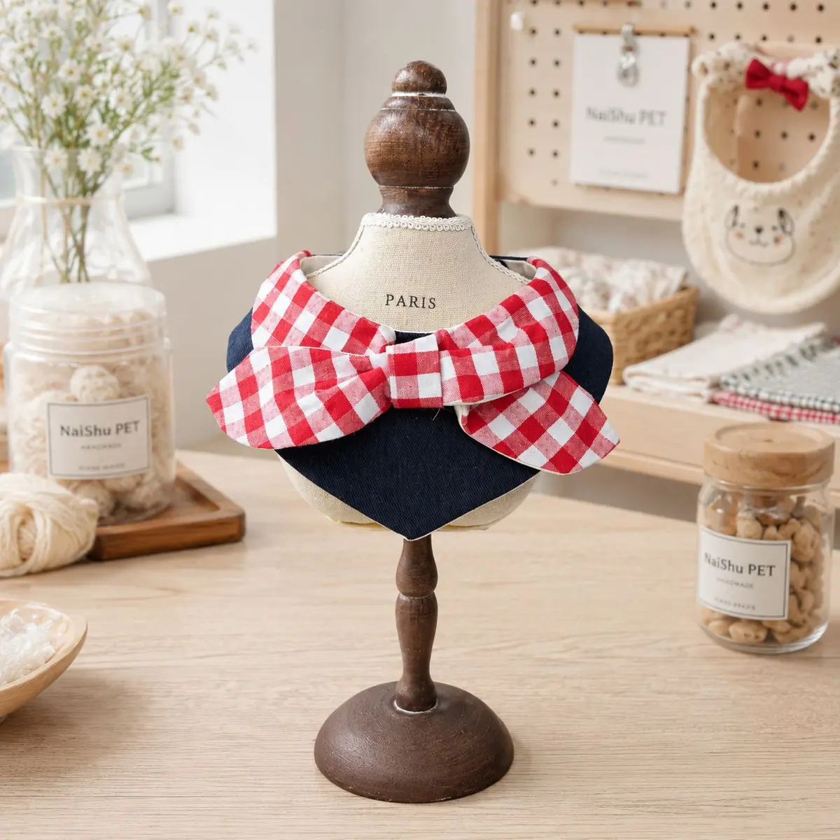 Big Bow Bib, Navy