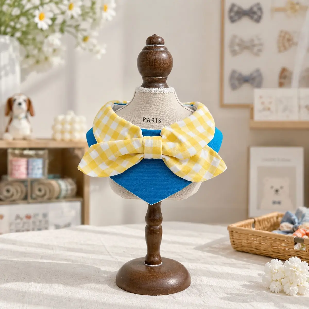 Big Bow Bib, Cobalt